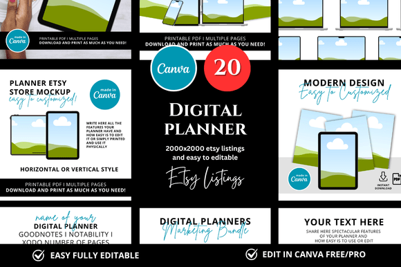 20 Digital Planner Etsy Mockup: A Practical Resource for Sellers Who Value Clarity and Efficiency