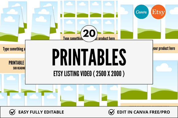 20 Printables Etsy Video Mockup: A Practical Resource for Digital Sellers