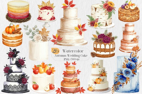 Autumn Wedding Cake PNG Clipart: A Practical Resource for Designers and Small Businesses