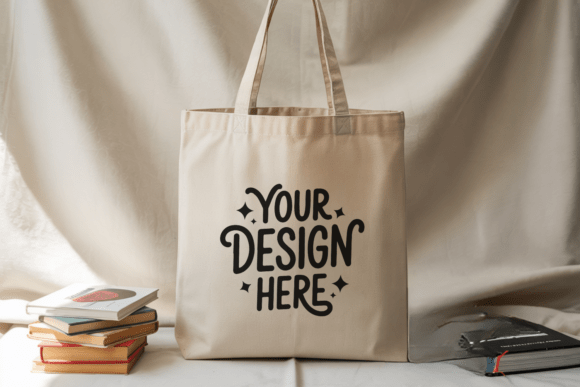 Boho Tote Bag Mockup, Tote Bag Mockup 49: Elevate Your Design Presentations with Authentic, Minimalist Appeal