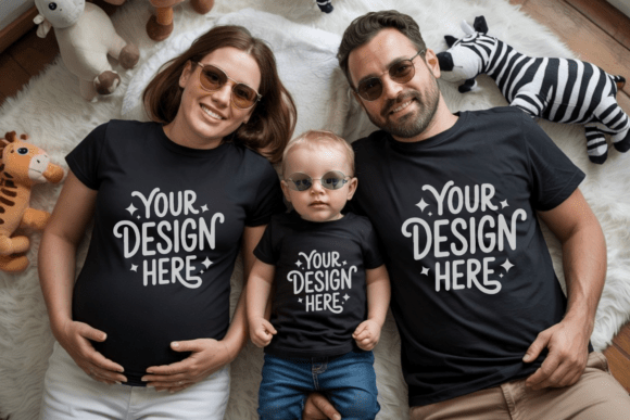 Daddy and Me Family T-Shirt Mockup 55: The Smart Choice for Designers, Print-on-Demand Sellers, and Small Businesses