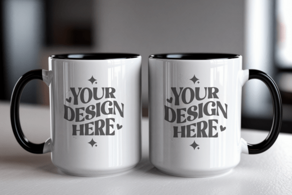 Double Mug Front Back Mockup 10