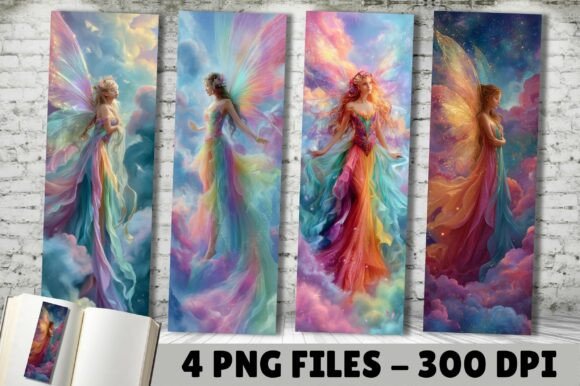 Fantasy Rainbow Fairy Angel Bookmark