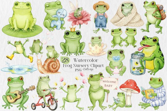 Frog Nursery Clipart Sublimation: Practical Digital Assets for Modern Makers