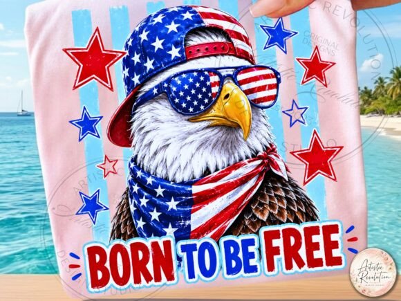 Funny 4th of July PNG Designs: Patriotic Eagle Graphics for Creative & Commercial Use