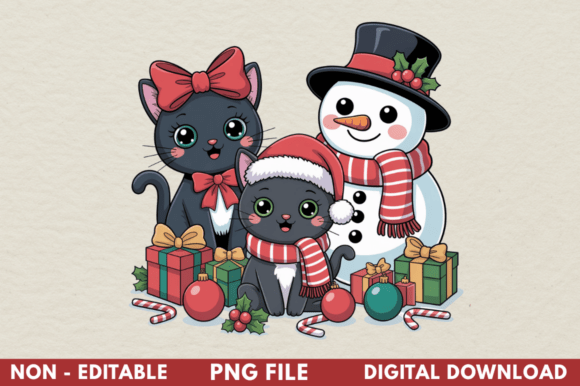 Funny Christmas Cat PNG & Christmas Cat Designs