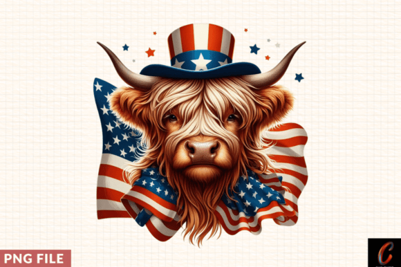 Highland Cow Face Clipart PNG Design PNG