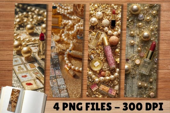Luxury Golden Pearl Journal Bookmark